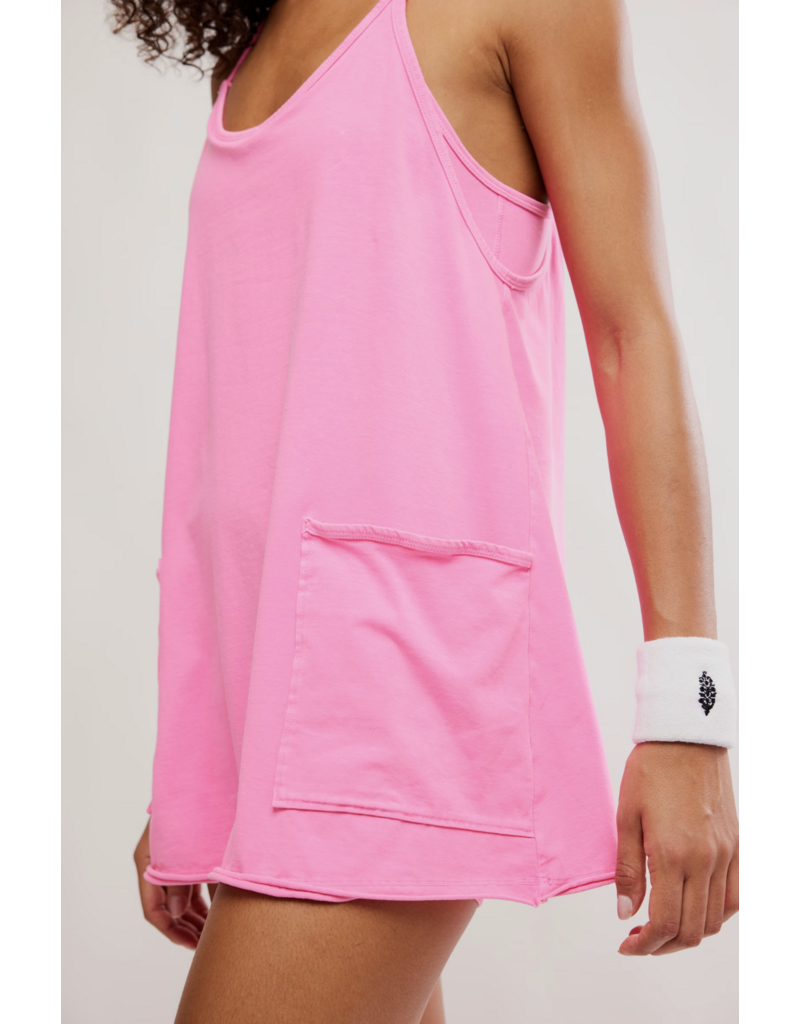 FREE PEOPLE MOVEMENT Hot Shot Mini Dress in Hot Pink
