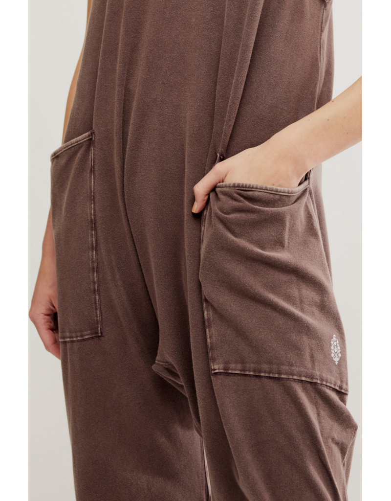 FREE PEOPLE MOVEMENT Hot Shot Onesie in Dark Espresso