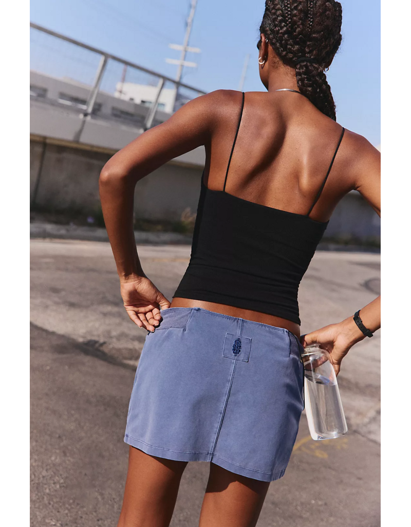 FREE PEOPLE MOVEMENT Skinny Strap Logo Tank in Black