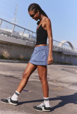 FREE PEOPLE MOVEMENT Skinny Strap Logo Tank in Black