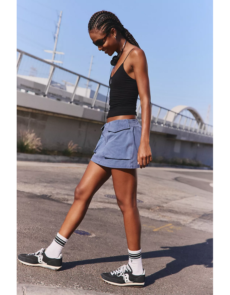 FREE PEOPLE MOVEMENT Skinny Strap Logo Tank in Black