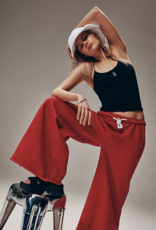 FREE PEOPLE MOVEMENT Skinny Strap Logo Tank in Black