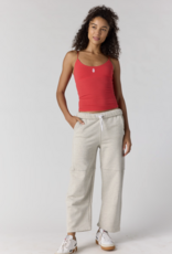 FREE PEOPLE MOVEMENT Skinny Strap Logo Tank in Grapefruit