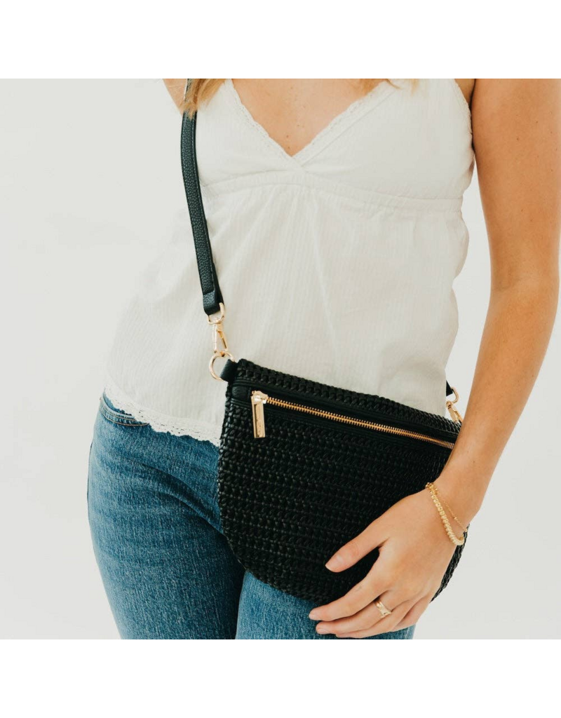 PRETTY SIMPLE Hollow Westlyn Bum Bag in Black