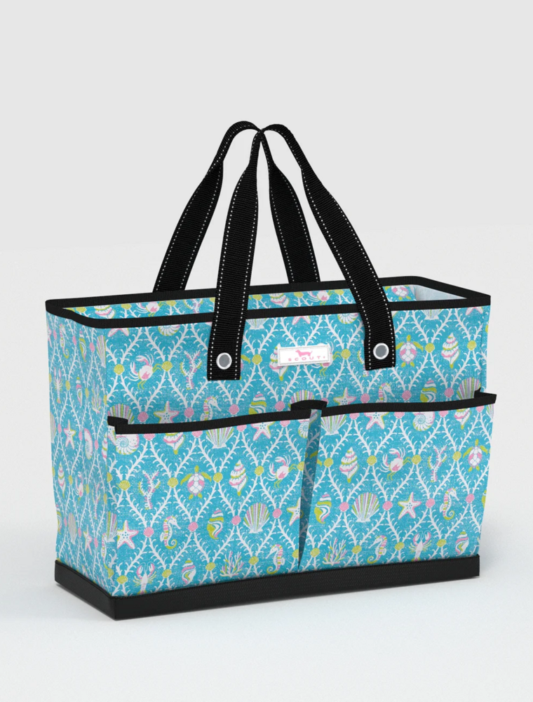 SCOUT Ben Pocket Tote Bag in Aqua La Vista