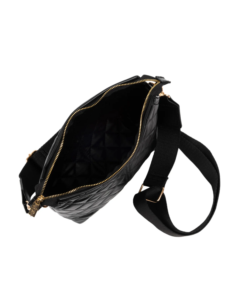 SCOUT Emily Crossbody Bag in Black Quilted