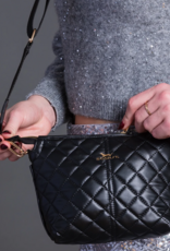 SCOUT Emily Crossbody Bag in Black Quilted