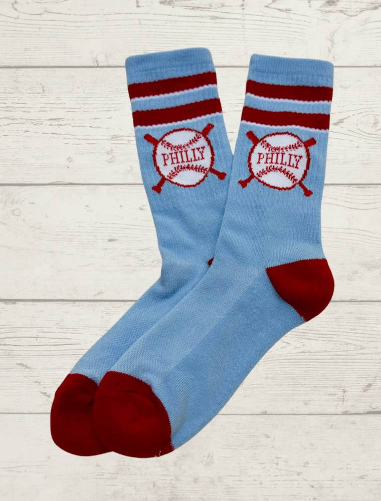 JUST C Philly Baseball Crew Socks