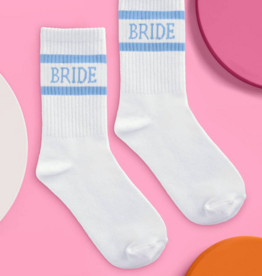 FETTI Bride Crew Socks in Something Blue
