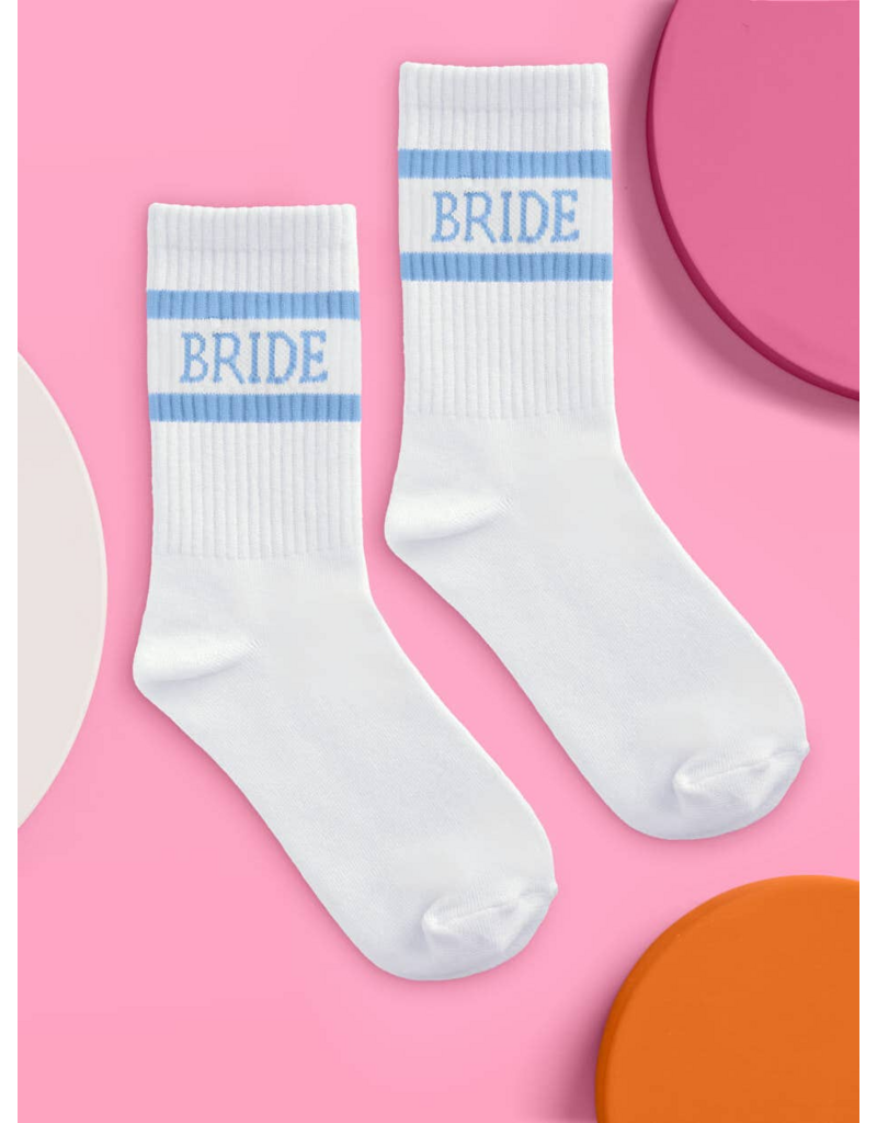 FETTI Bride Crew Socks in Something Blue