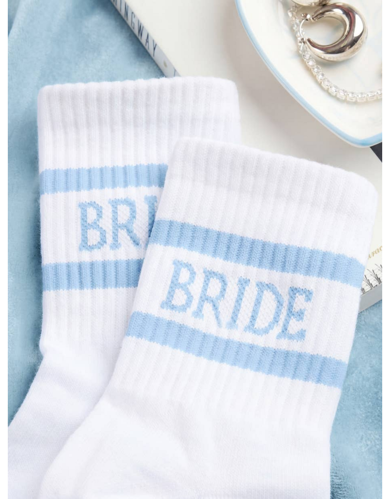 FETTI Bride Crew Socks in Something Blue