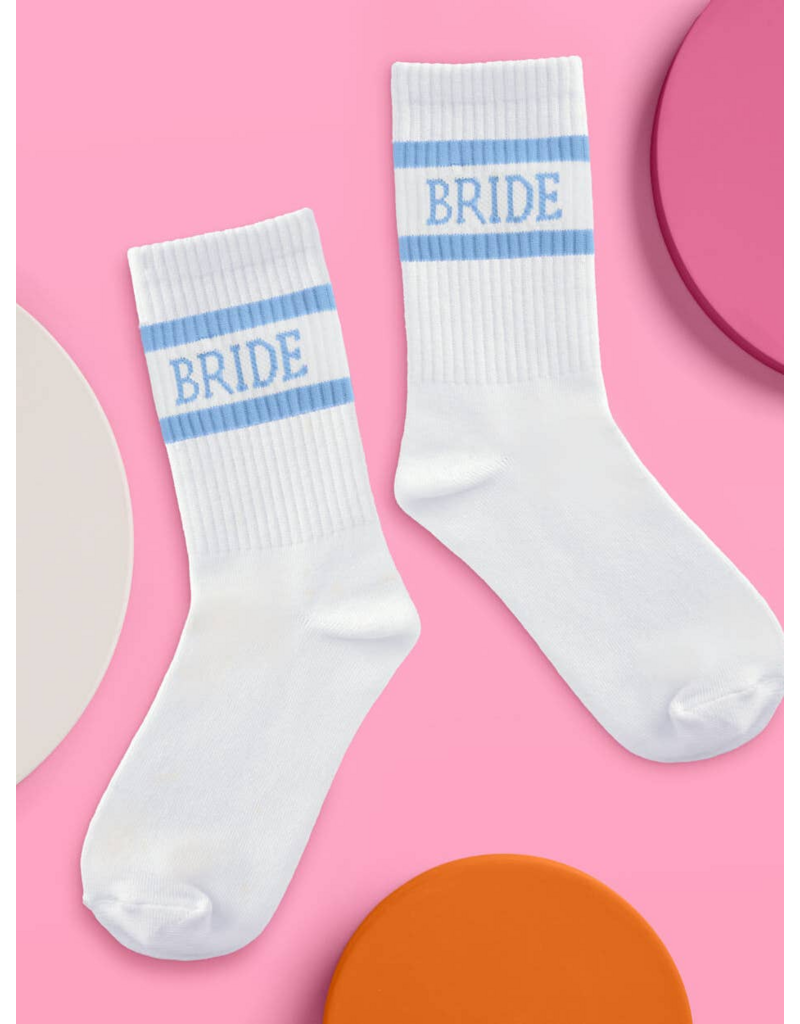 FETTI Bride Crew Socks in Something Blue