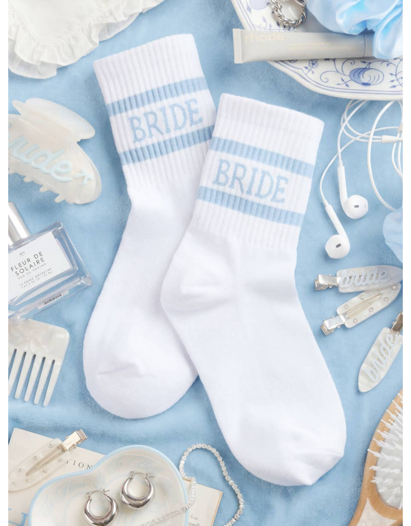 FETTI Bride Crew Socks in Something Blue