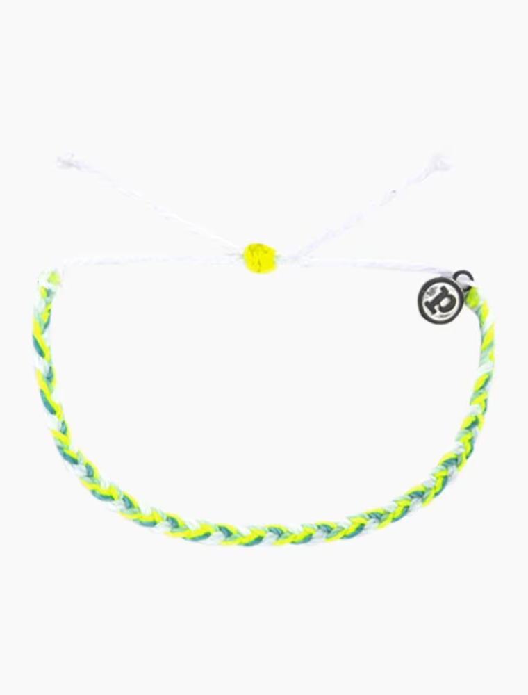 PURA VIDA Mini Braided Bracelet in Neon Sky