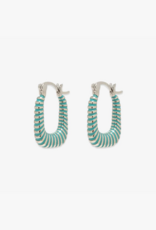 PURA VIDA Coastline Hoop Earrings in Silver