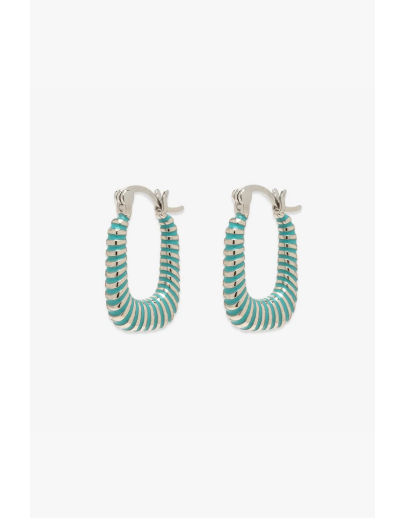 PURA VIDA Coastline Hoop Earrings in Silver