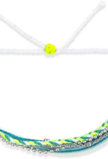 PURA VIDA Laguna String & Chain Bracelet in Neon Sky