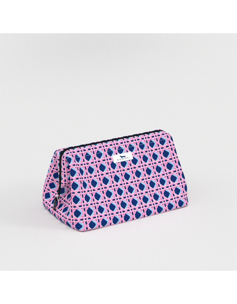 SCOUT Big Mouth Makeup Bag in Wisteria Cane