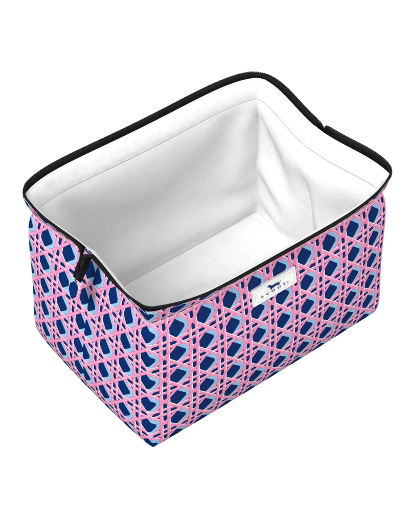 SCOUT Big Mouth Makeup Bag in Wisteria Cane