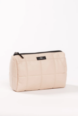 SCOUT Packin' Heat Makeup Bag in Putty Box Quilted