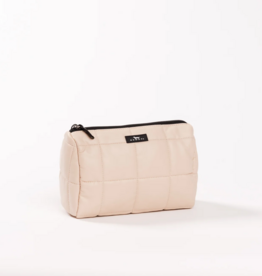 SCOUT Packin' Heat Makeup Bag in Putty Box Quilted