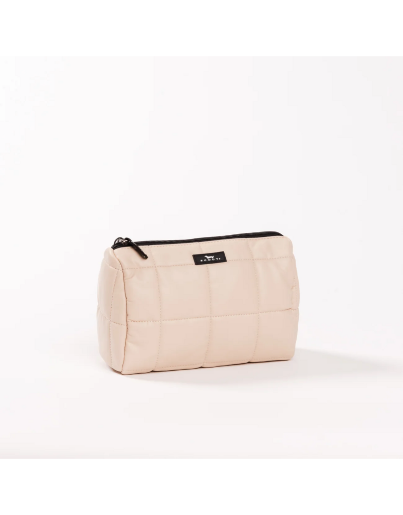 SCOUT Packin' Heat Makeup Bag in Putty Box Quilted