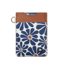 THREAD WALLETS V-SU24-08 VERTICAL LEATHER WALLET EMMELINE NAVY