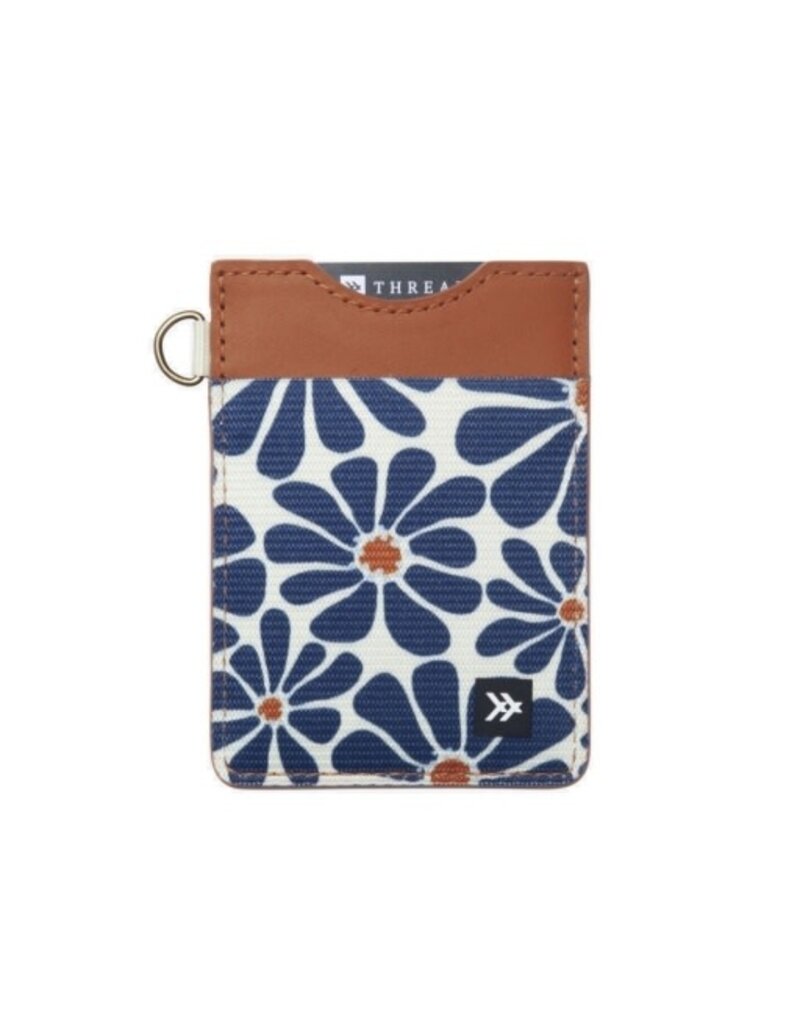 THREAD WALLETS V-SU24-08 VERTICAL LEATHER WALLET EMMELINE NAVY