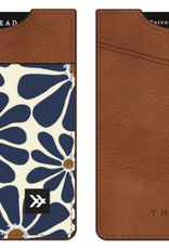 THREAD WALLETS V-SU24-08 VERTICAL LEATHER WALLET EMMELINE NAVY