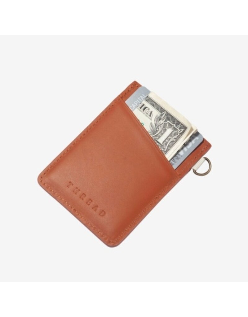 THREAD WALLETS V-SU24-08 VERTICAL LEATHER WALLET EMMELINE NAVY