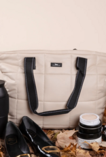 SCOUT Layover Box Quilted Tote Bag in Putty