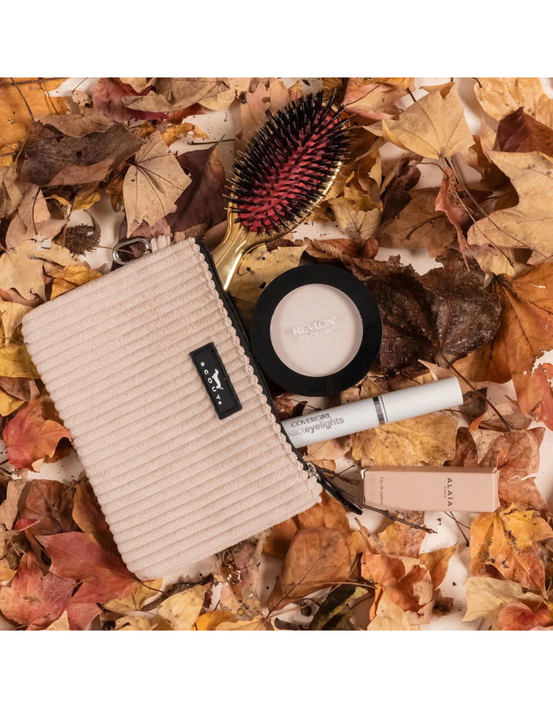 SCOUT The Carly Corduroy Pouch in Putty