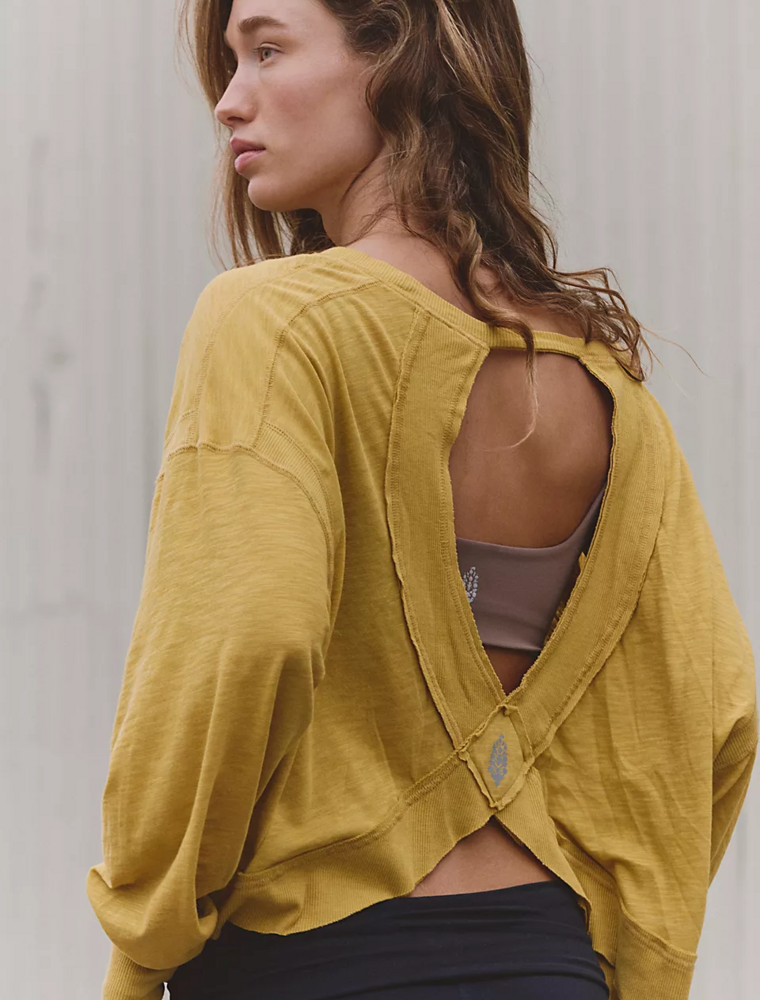 FREE PEOPLE MOVEMENT My Time Layer in Dried Palm