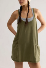 FREE PEOPLE MOVEMENT Hot Shot Mini Dress in Terrain