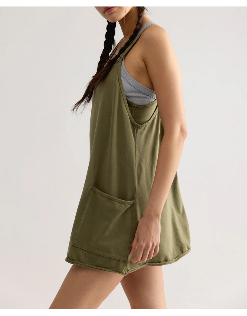 FREE PEOPLE MOVEMENT Hot Shot Mini Dress in Terrain