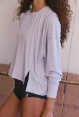 FREE PEOPLE MOVEMENT All My Love Long Sleeve in White Heather Grey
