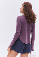 FREE PEOPLE MOVEMENT Cool Down Crew in Blackberry