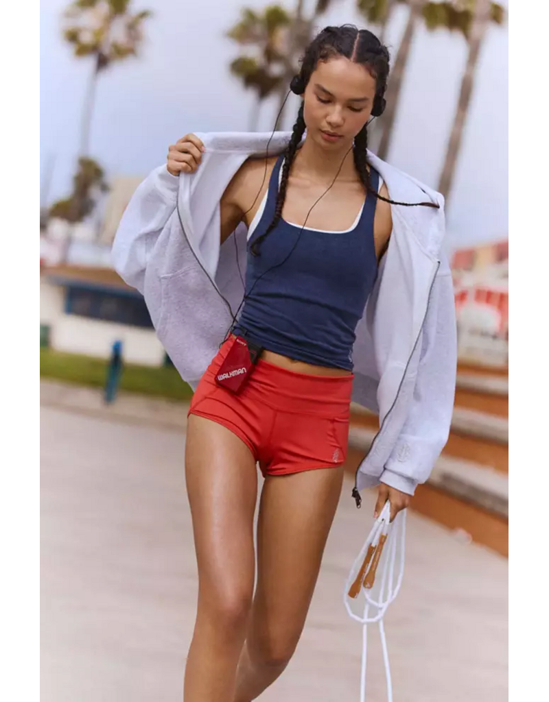 FREE PEOPLE MOVEMENT Final Call Zip Up in White Heather Grey