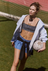 FREE PEOPLE MOVEMENT Final Call Zip Up in White Heather Grey