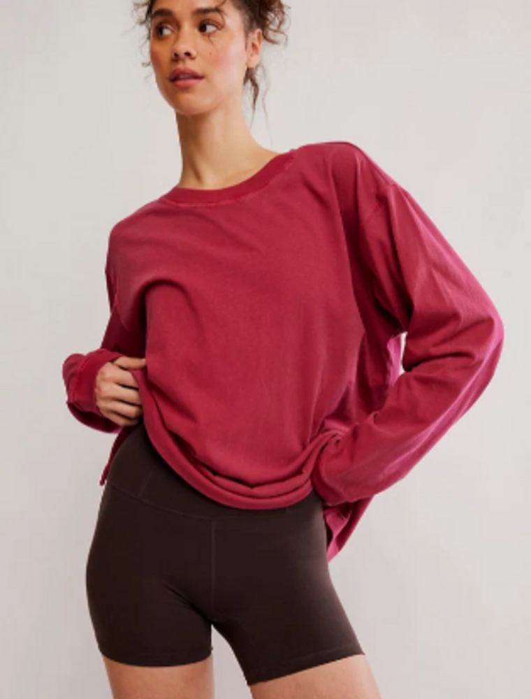 FREE PEOPLE MOVEMENT Hustle Layer in Brick
