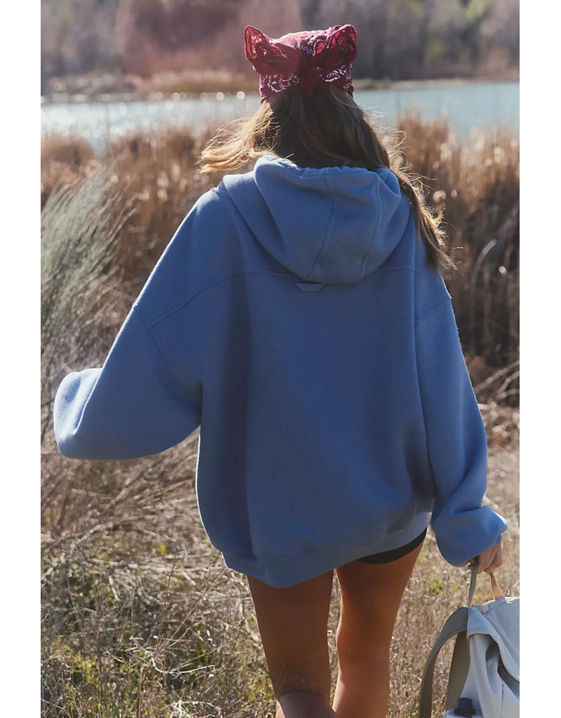 FREE PEOPLE MOVEMENT Final Call Logo Hoodie in Dark Slate
