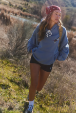 FREE PEOPLE MOVEMENT Final Call Logo Hoodie in Dark Slate