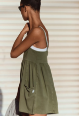 FREE PEOPLE MOVEMENT Hot Shot Strappy Romper in Terrain