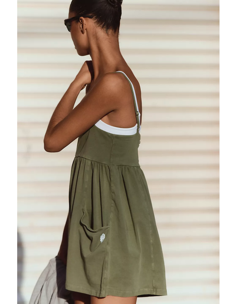 FREE PEOPLE MOVEMENT Hot Shot Strappy Romper in Terrain
