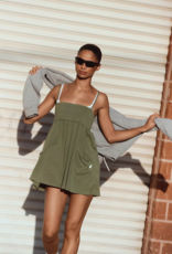 FREE PEOPLE MOVEMENT Hot Shot Strappy Romper in Terrain