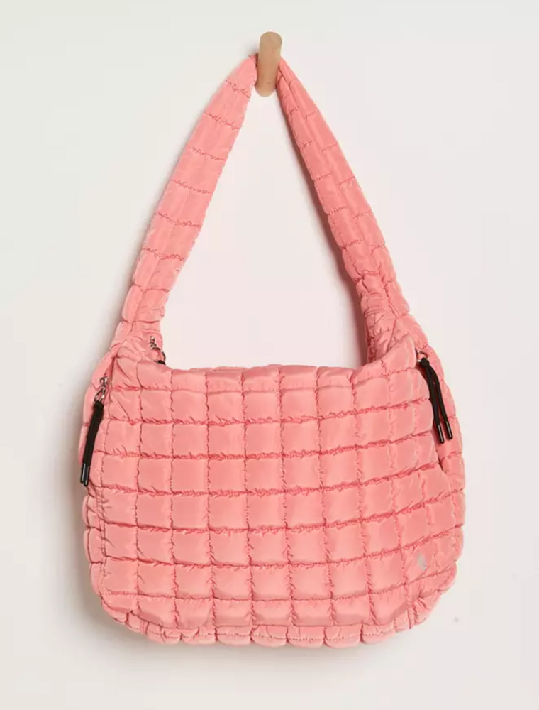 FREE PEOPLE MOVEMENT Quilted Caryall Tote Bag in Fruit Punch
