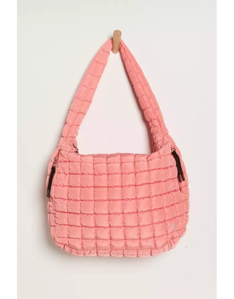 FREE PEOPLE MOVEMENT Quilted Caryall Tote Bag in Fruit Punch