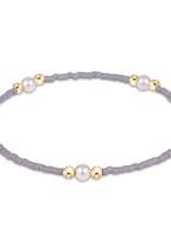 ENEWTON DESIGN Hope Purpose Pearl Bracelet in Grey/Gold