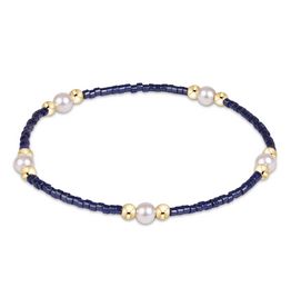 ENEWTON DESIGN Hope Purpose Pearl Bracelet in Navy/Gold