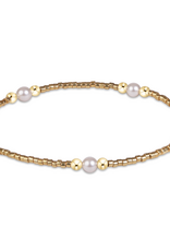 ENEWTON DESIGN Hope Purpose Pearl Bracelet in Gold Luster/Gold